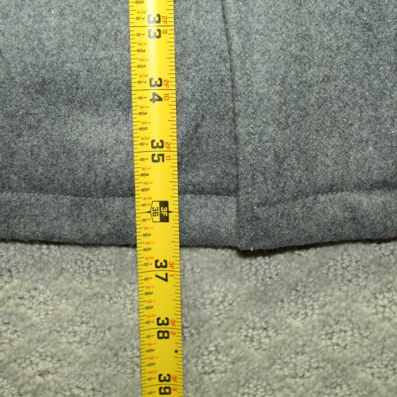 London Fog Pea Coat Women 2XL Light Gray 3/4 Car Coat Button Front Lined Pockets - Picture 6 of 7
